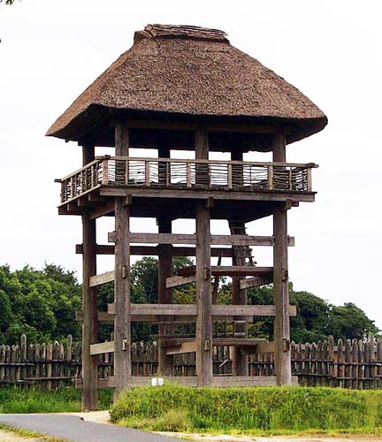 吉野ヶ里公園で再現された櫓